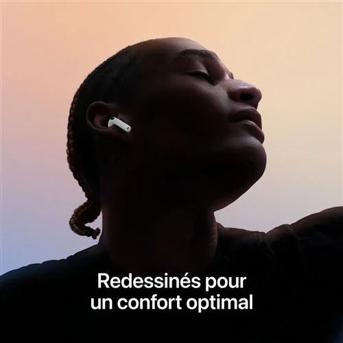 Apple Airpods 4 Blanc avec Boîtier de charge USB‑C Ecouteurs sans fil avec réduction active - STORE COMMERCE