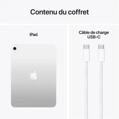 Apple iPad 11" A16 128 Go Argent Wifi 2025 - STORE COMMERCE