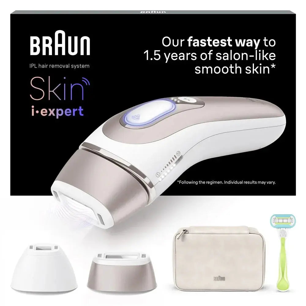 Epilateur à Lumière Pulsée Braun SKIN I-EXPERT PL7147 Blanc et Bronze - STORE COMMERCE