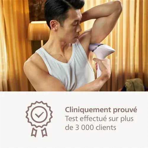 Épilateur à lumière pulsée Philips Lumea série 8000 SenseIQ BRI945 Blanc et Rose - STORE COMMERCE