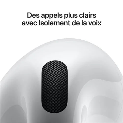 Apple Airpods 4 Blanc avec Boîtier de charge USB‑C Ecouteurs sans fil avec réduction active - STORE COMMERCE