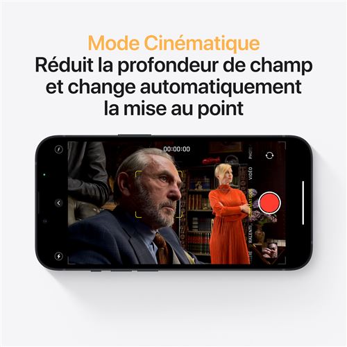 Apple iPhone 13 6,1" 5G 128 Go Double SIM Noir minuit - STORE COMMERCE