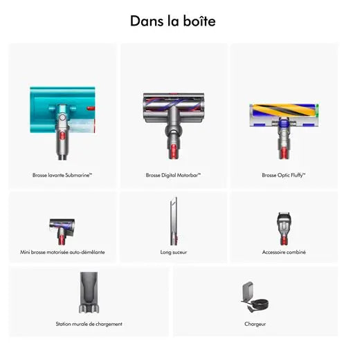 Aspirateur balai Dyson Detect Submarine V15S 600 W Gris et Violet STORE COMMERCE