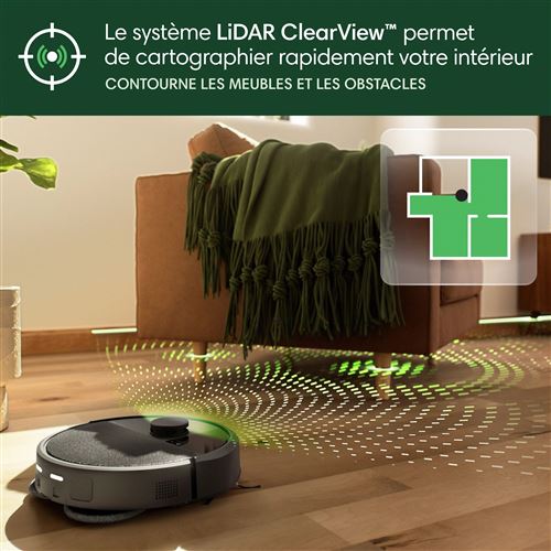 Irobot-Aspirateur robot iRobot Roomba Plus 405 Noir - STORE COMMERCE