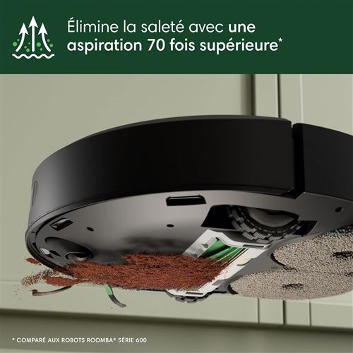 Irobot-Aspirateur robot iRobot Roomba Plus 405 Noir - STORE COMMERCE