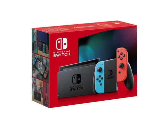 Console Nintendo Switch avec paire de Joy-Con Rouge et Bleu Neon V2 - STORE COMMERCE