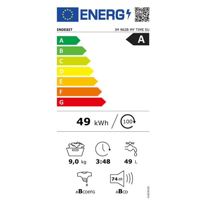 Lave-linge hublot 9kg INDESIT IM962BMYTIMEEU STORE COMMERCE