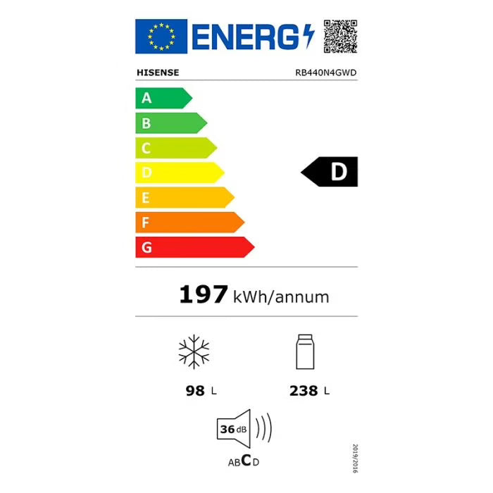 Réfrigérateur combiné HISENSE RB440N4GBD STORE COMMERCE