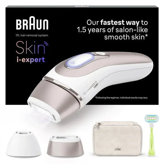 Epilateur à Lumière Pulsée Braun SKIN I-EXPERT PL7147 Blanc et Bronze - STORE COMMERCE