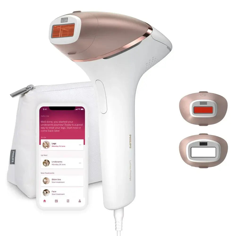 Épilateur à lumière pulsée Philips Lumea série 8000 SenseIQ BRI945 Blanc et Rose - STORE COMMERCE
