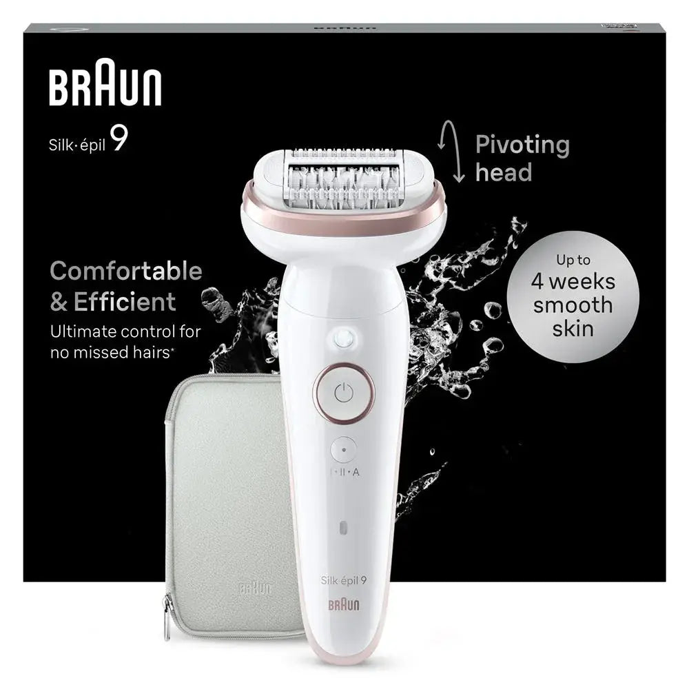 Epilateur électrique Braun Silk épil 9 SES 9-000 Blanc et Rose - STORE COMMERCE