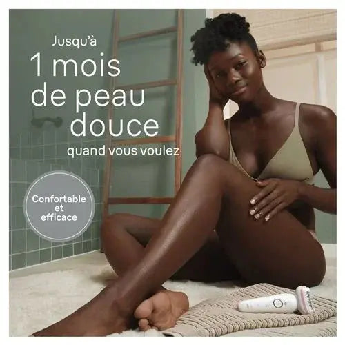 Epilateur électrique Braun Silk épil 9 SES 9-000 Blanc et Rose - STORE COMMERCE
