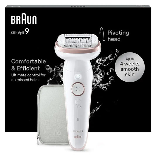 Epilateur électrique Braun Silk épil 9 SES 9-000 Blanc et Rose - STORE COMMERCE