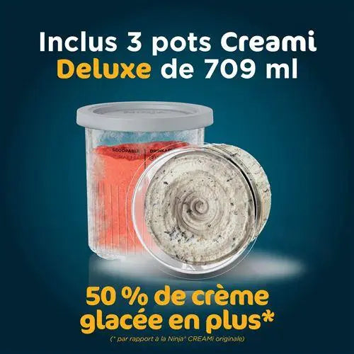 Machine à glaces et boissons glacées Ninja Creami Deluxe 10-en-1 NC501EU Argent STORE COMMERCE