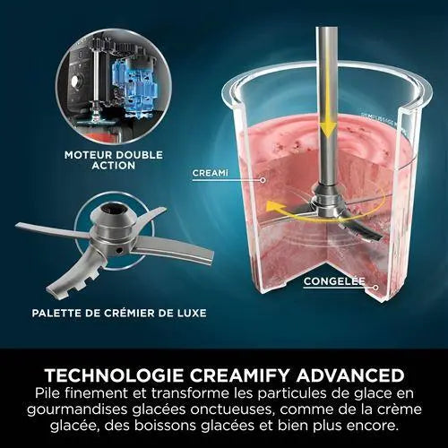 Machine à glaces et boissons glacées Ninja Creami Deluxe 10-en-1 NC501EU Argent STORE COMMERCE
