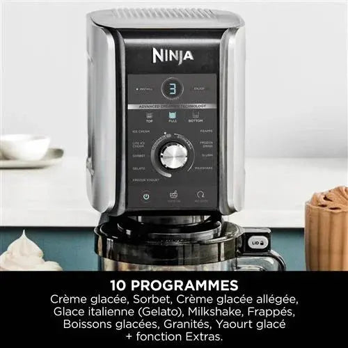 Machine à glaces et boissons glacées Ninja Creami Deluxe 10-en-1 NC501EU Argent STORE COMMERCE
