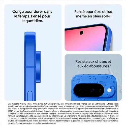 Smartphone Google Pixel 10 6,3" 5G Double SIM 128 Go Noir Volcanique - STORE COMMERCE