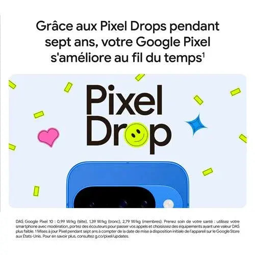 Smartphone Google Pixel 10 6,3" 5G Double SIM 128 Go Noir Volcanique - STORE COMMERCE