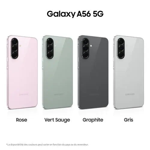 Smartphone Samsung Galaxy A56 6,7" 5G Nano SIM 256 Go Graphite STORE COMMERCE