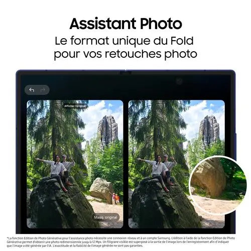 Smartphone Samsung Galaxy Z Fold7 8" 5G Double nano SIM 512 Go Bleu nuit STORE COMMERCE