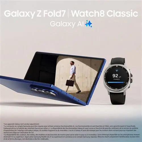 Smartphone Samsung Galaxy Z Fold7 8" 5G Double nano SIM 512 Go Bleu nuit STORE COMMERCE